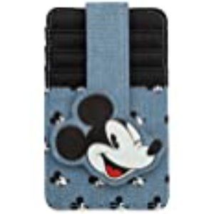 Disney Parks Mickey Loungefly "denim" card wallet - NEW